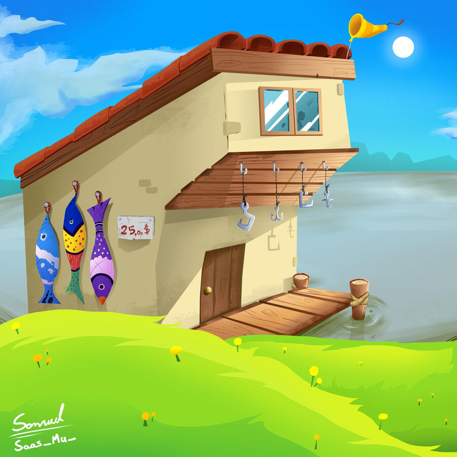 Cartoon Background (Medium artwork)